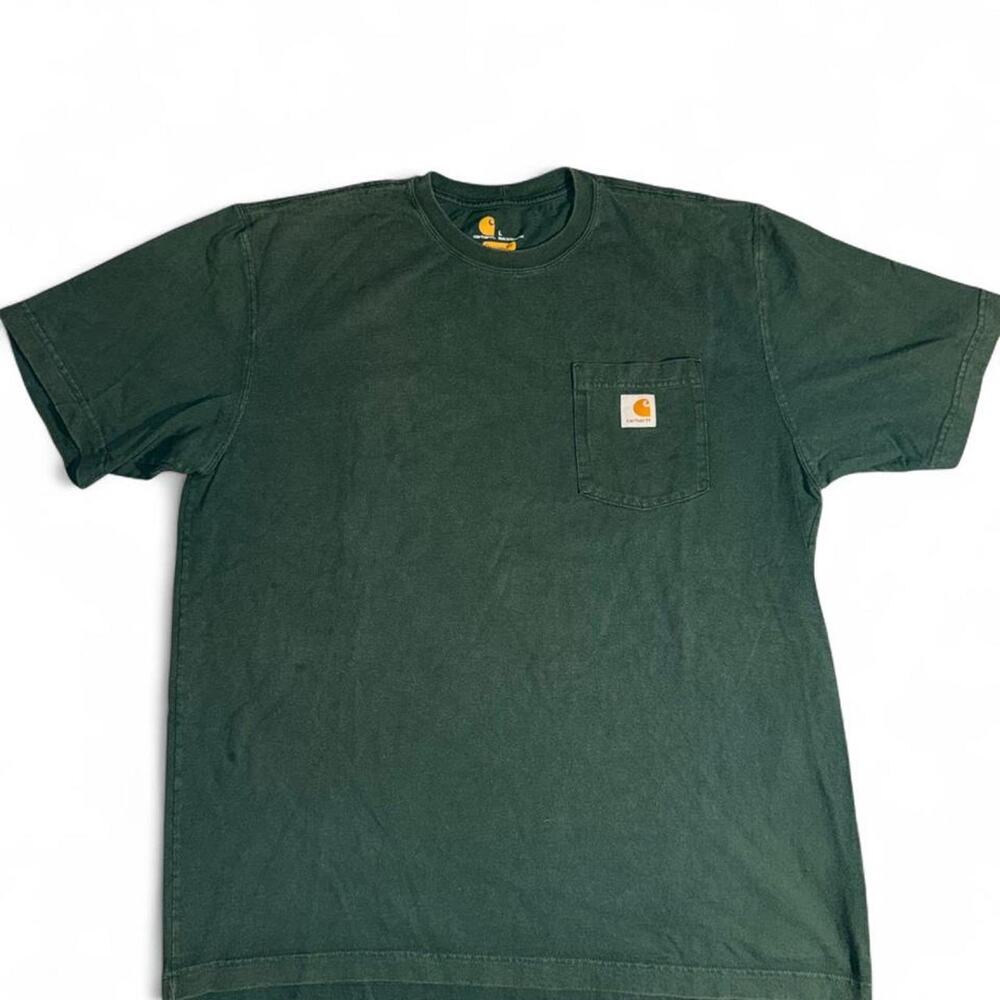 Carhartt forrest green pocket tee Size L